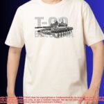 Front view of T-90 Bhishma Armour T-Shirt with detailed tank illustration